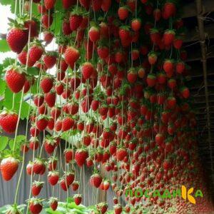 Клубника ампельная Анастасия купить по цене от 370р. в интернет-магазине «Посадика» с доставкой почтой в в Аркадаке и по всей России – [изображение №1].
